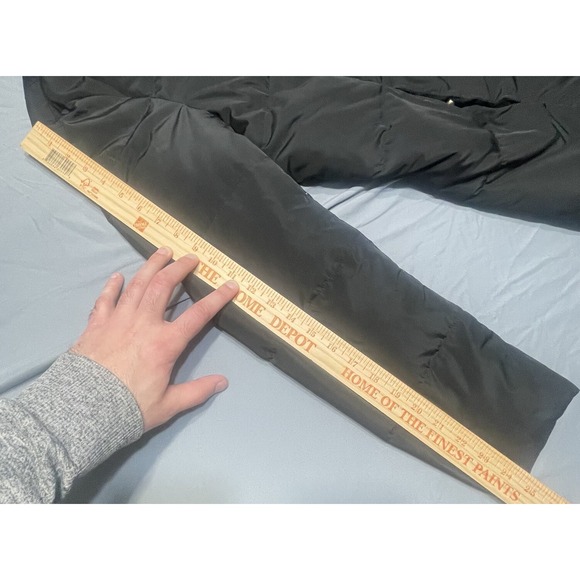 Women's COLE HAAN Signature Black Down 32" Long‎ Quilted Puffer Jacket Size XL - Picture 6 of 12